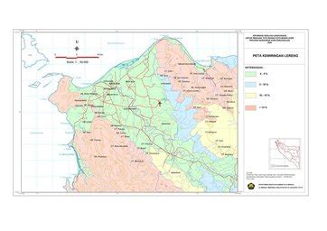 Peta Kemiringan Lereng Lhokseumawe Katalog Peta Banda Aceh