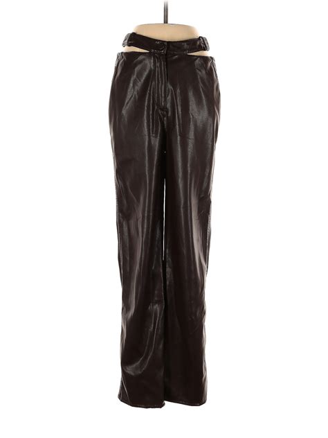 Jonathan Simkhai Brown Amelia Faux Leather Pants Size 2 - 81% off | ThredUp