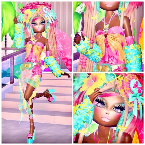 Yamanba Gal 🍹🌺 In 2024 Combo Dress Themed Outfits Crazy Outfits