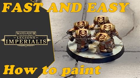 How To Paint A Legion Imperialis Terminator Squad FAST And EASY YouTube