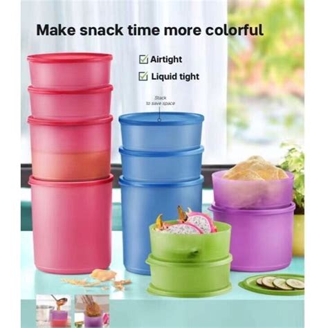 Tupperware Summer Fresh Round Set Ml L Ml L Ml