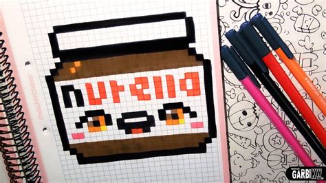 Pixel Art Pot De Nutella Pixel Art