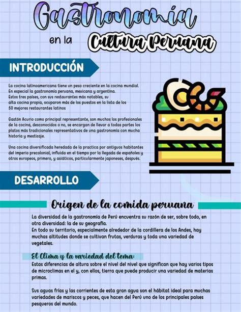 Gastronom A En La Cultura Peruana Pamiu U Udocz