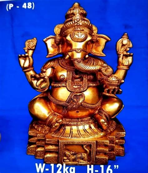 Brass Ganesh Ji Statue At Rs In Aligarh Id