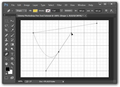 Photoshop Pen Tool - Drawing Shapes and Making Selections | Udemy Blog