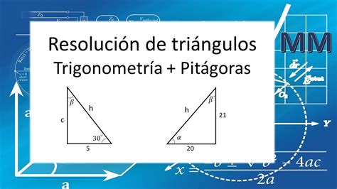 Resolución de triángulos trigonometría básica aplicaciones YouTube