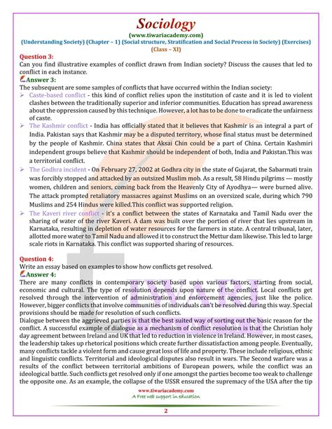 Ncert Solutions For Class Sociology Chapter Social Structure