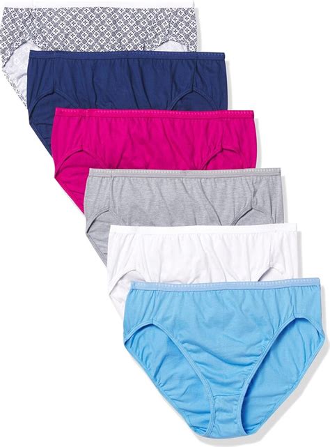 Hanes Ultimate Women S 6 Pack Breathable Cotton Hi Cut Panty Shopstyle Knickers