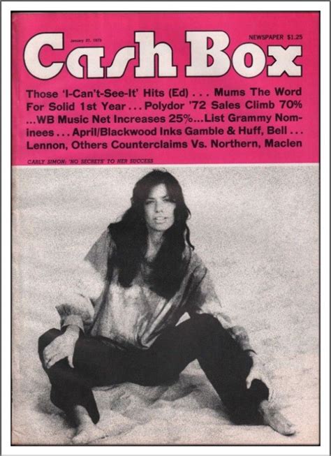 Carly Simon Cash Box Magazine 01 27 1973 Carly Simon Carly Simon Albums Carly