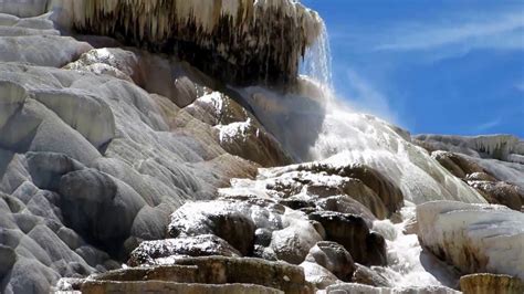 Mammoth Hot Springs In Yellowstone National Park Youtube