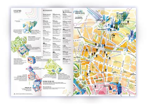 Milan Map. Watercolour :: Behance | Milan map, Map, Illustrated map