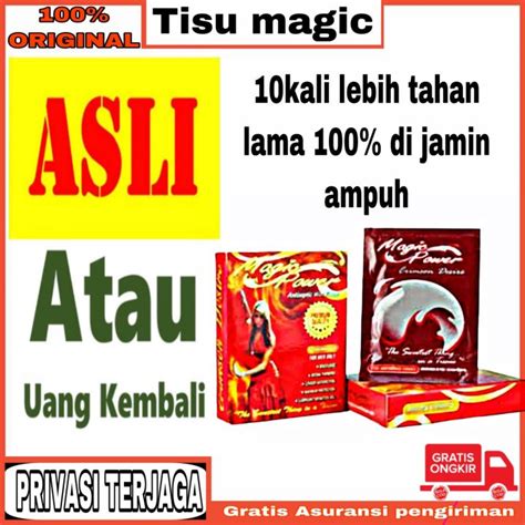 Tissue Magic Tisu Super Power Magic Merah 1 Kotak Isi 6 Lazada