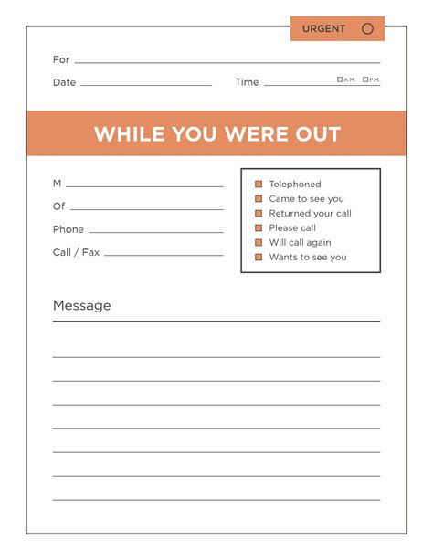 Phone Message Pad 100 Pages Voice Mail Telephone Memo Notebook 85in By 11in Journal Book With Space For 400 Records 4 Messages Per Page Phone Call Log 6
