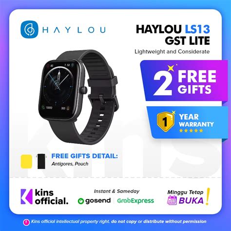 Jual Haylou Ls Gst Lite Smartwatch Spo Heart Rate Ip Waterproof