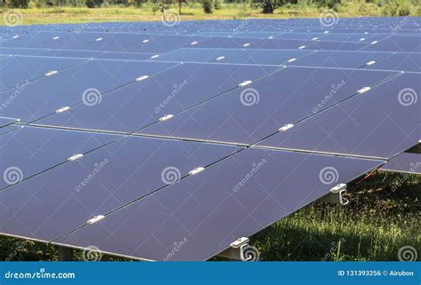 Close Up Array Of Thin Film Solar Cells Or Amorphous Silicon Solar