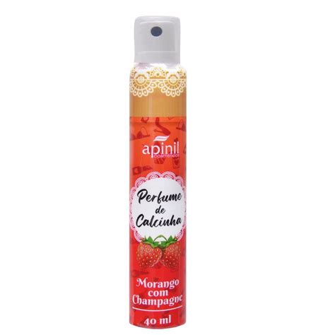MORANGO CHAMPANHE PERFUME DE CALCINHA 40ml Desinibida Lingerie