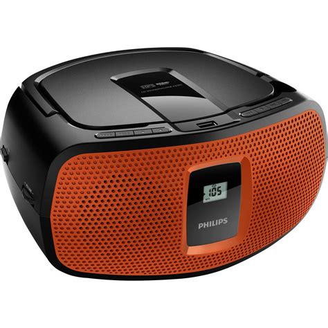 Radio Portatil Com Cd - Rádio Portátil com CD Player/USB/MP3 AZ391X/78 Laranja/Preto PHILIPS ...