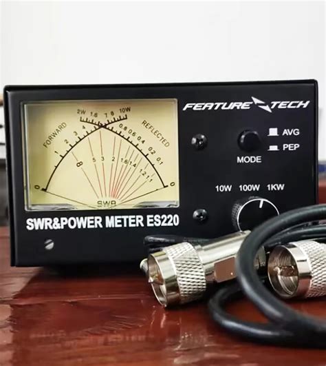 1000W ES220 V2 SWR Meter Power Meter VHF UHF Dual Band 140 480MHz AVG