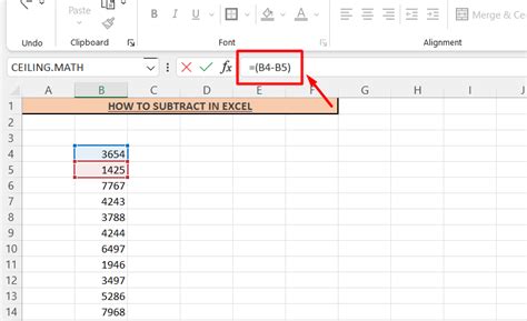 How To Subtract In Excel Solution For Scenarios