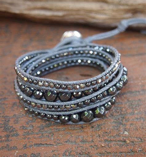 5 Times Wrap Bracelet Hematite Mix Boho Bracelet Bohemian Bracelet