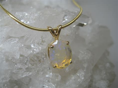 Ethiopian Opal, Genuine Opal, Opal Pendant, Opal Necklace, Opal, Gold