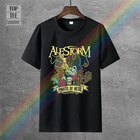 Men T Shirt Alestorm Pirates Of Metal Casual Black Funny T Shirt