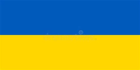 Ukraine`s National Flag is Isolated in Official Colors Stock Vector ...