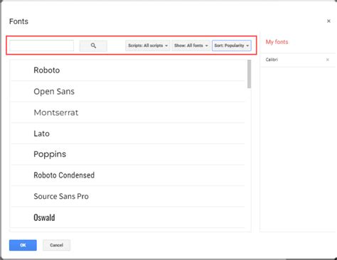 how to add fonts on google slides