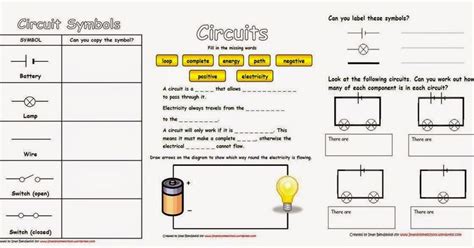 Free Printable Electrical Circuits Worksheets