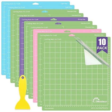 Imodeur Paquete De 10 Alfombrillas De Corte 12 X 12 Pulgadas Para