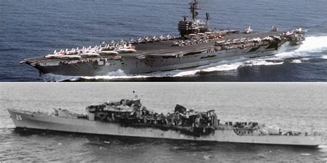 After Uss John F Kennedy Aircraft Carrier Collided With Uss Belknap Guided Missile Cruiser In