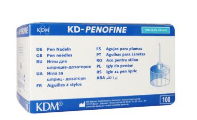 Igły do Pena KD - PENOFINE G 31 - 0,25 x 8 a 100 szt Medicalplus