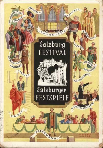 Salzburg Festival Austria Postcard