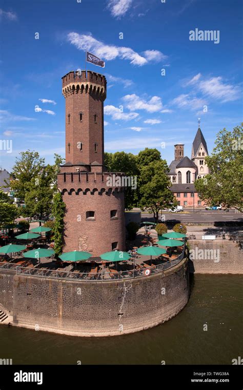 Malakoffturm Tower In The Rheinauhafen Rheinau Harbour In Cologne