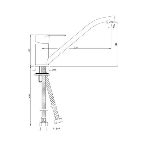 Jaquar Table Mounted Regular Kitchen Sink Mixer Ornamix Prime Orp