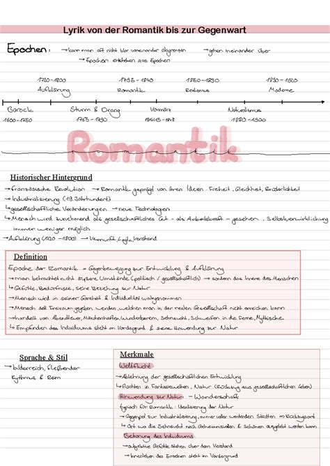 Epoche Der Romantik 2