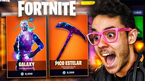 Skin Galaxy En La Tienda De Fortnite Thegrefg Youtube