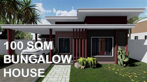 100 SQM BUNGALOW HOUSE DESIGN | Konsepto Designs | Bungalow house ...