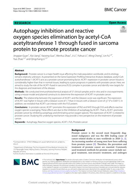 Pdf Autophagy Inhibition And Reactive Oxygen Species Elimination By