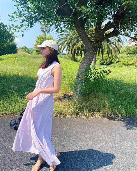 杉ありささんのインスタグラム写真 杉ありさinstagram 「 いつかの私服 ☺︎ Onepiece Norc Cap Ralphlauren Sandals Letalon