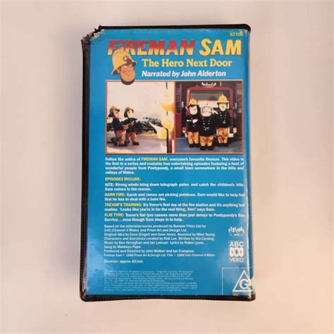 Fireman Sam The Hero Next Door Vhs Abc Video Rated G Picclick Au