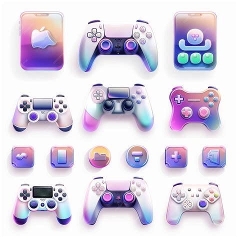 premium photo  series  video game controllers