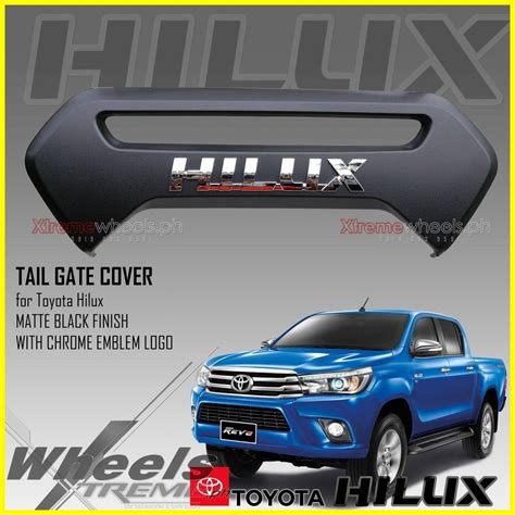 Hilux E G Grs Conquest Tail Gate Cover Matte Black With Hilux