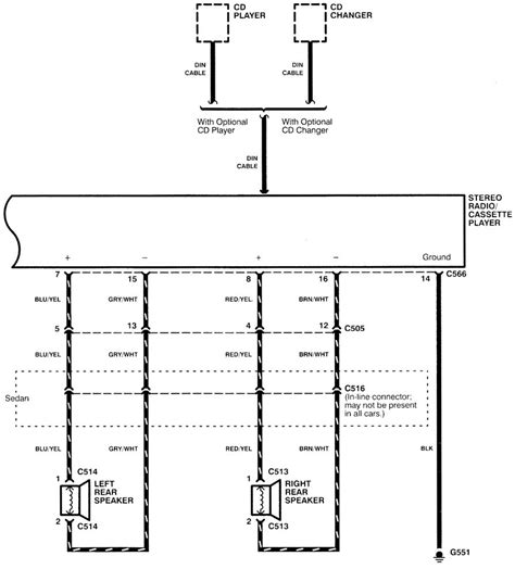 Acura Integra 1998 2001 Wiring Diagrams Audio System