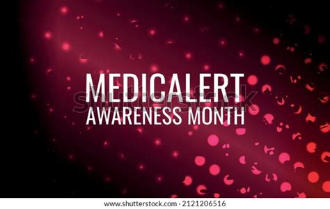 Medicalert Awareness Month Design Suitable Greeting Stock Vector