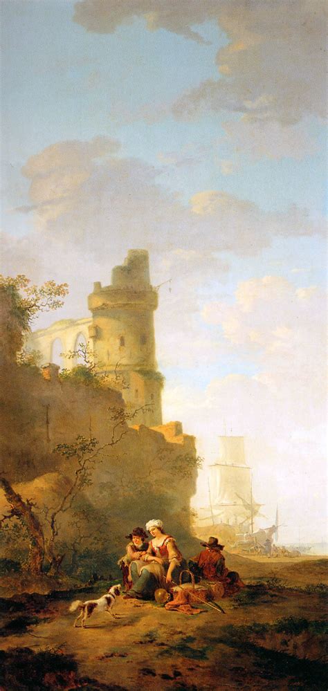 Italian Landscape With Ruin Jacob Van Strij