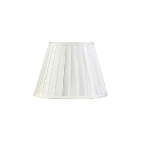 Diyas Stella Round Shade White 150 250mm X 188mm High Quality Pleated