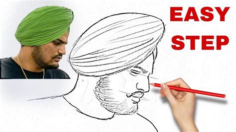 How to draw Sidhu Moose wala drawing // Sidhu Moose Wala pencil drawing ...