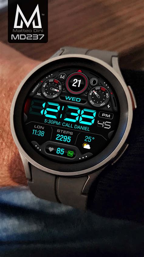 Md237 Digital Watch Face Matteo Dini Md Wear Os Tizen