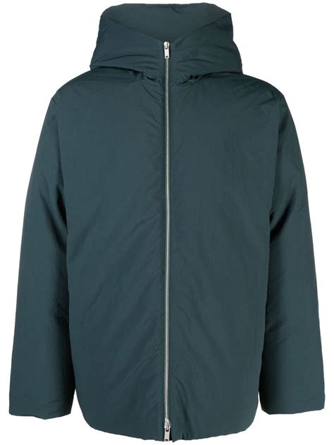 Jil Sander Zipped Padded Down Jacket Farfetch